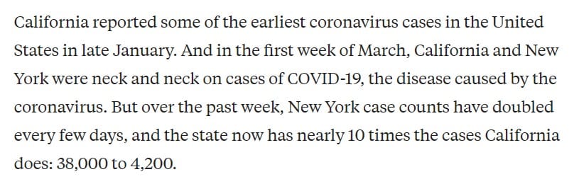 New York is Bergamo, San Francisco is Naples - 5159 New York is Bergamo, San Francisco is Naples - 5159