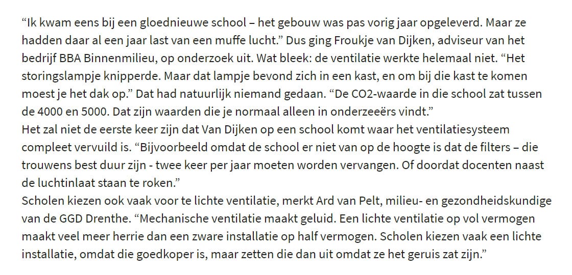 De urgentie van het Deltaplan Ventilatie voor scholen - 8044 De urgentie van het Deltaplan Ventilatie voor scholen - 8044