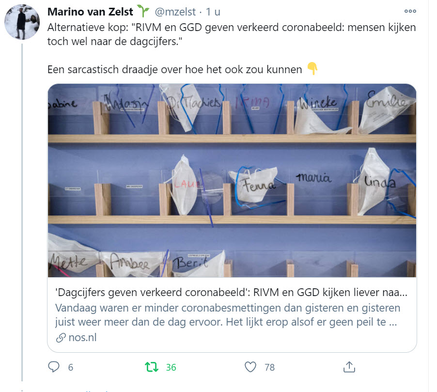 Oproep aan RIVM en VWS: behandel volwassen mensen als volwassen mensen! - 13162