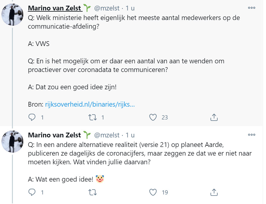 Oproep aan RIVM en VWS: behandel volwassen mensen als volwassen mensen! - 13159 Oproep aan RIVM en VWS: behandel volwassen mensen als volwassen mensen! - 13159