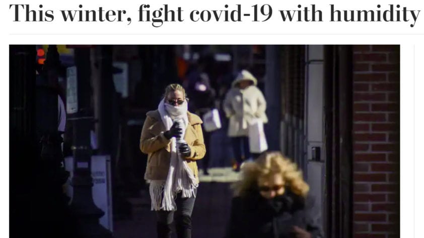 Bevecht Covid-19 in de winter met luchtvochtigheid - 12925