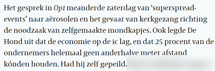 Kerstvertelling (1/3) – Interview van Dissel in de Volkskrant - 14186 Kerstvertelling (1/3) – Interview van Dissel in de Volkskrant - 14186