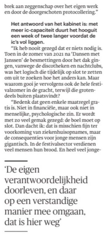 Bijzonder interview met Mona Keijzer in Trouw - 33507