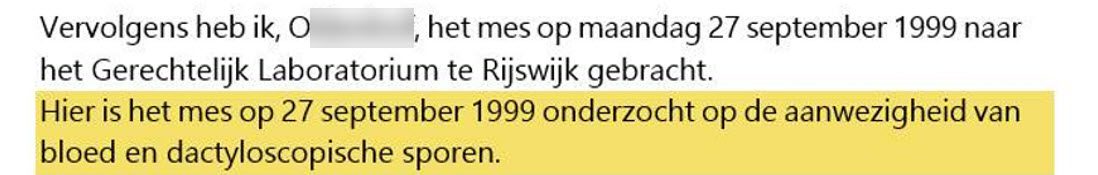 2. De verdwenen/verwijderde vingerafdrukken op het mes - 44489