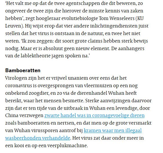 Lab leak lakmoesproef voor de Nederlandse media (deel 2) - 60599